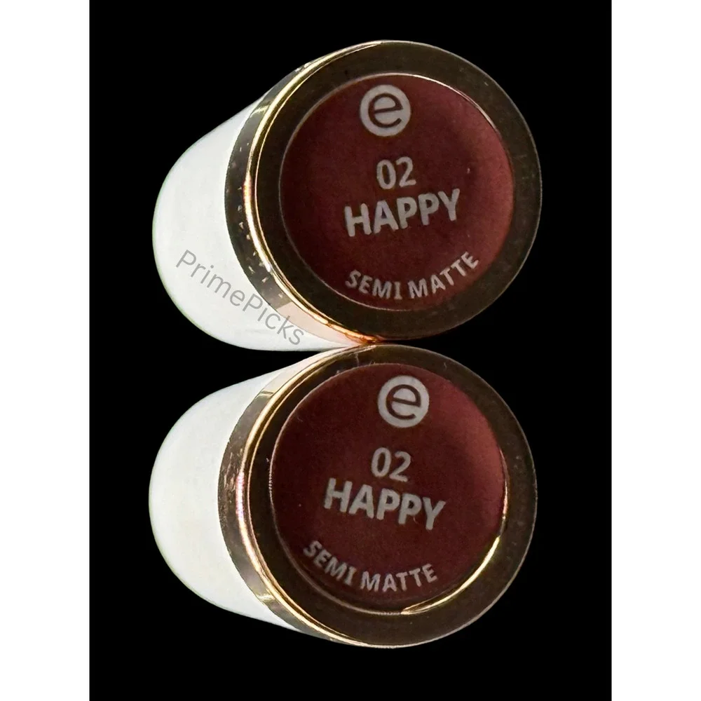 LOT OF 2 Essence “This Is Me” Lipstick #02 Happy – Semi Matte Nude 3.5g Each